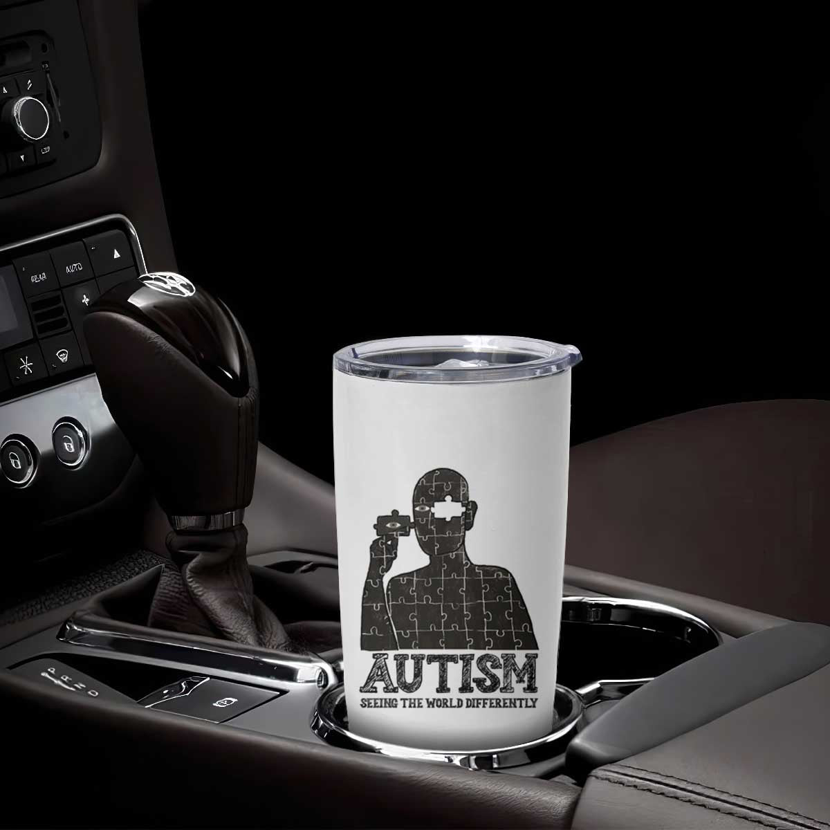Autism Awareness Tumbler Cup Autistic Seeing The World From A Different Angle Aesthetic TS09 Print Your Wear