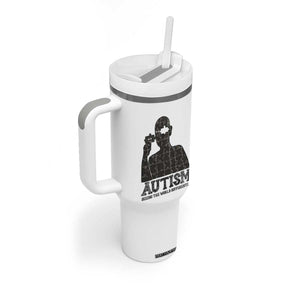 Autism Awareness Tumbler With Handle Autistic Seeing The World From A Different Angle Aesthetic TS09 Print Your Wear