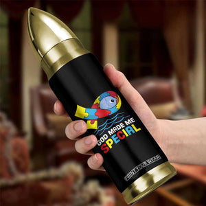 Autism Awareness Bullet Tumbler God Made Me Special Cute Fish Puzzle Ribbon TS09 Print Your Wear
