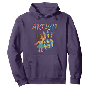 Autism Awareness Hoodie Artism Puzzle Girls Women Artist Autistic TS09 Purple Printyourwear