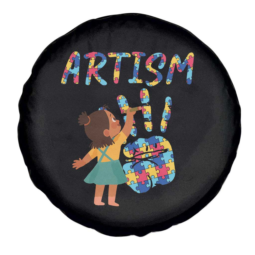 Autism Awareness Spare Tire Cover Artism Puzzle Girls Women Artist Autistic TS09 Print Your Wear