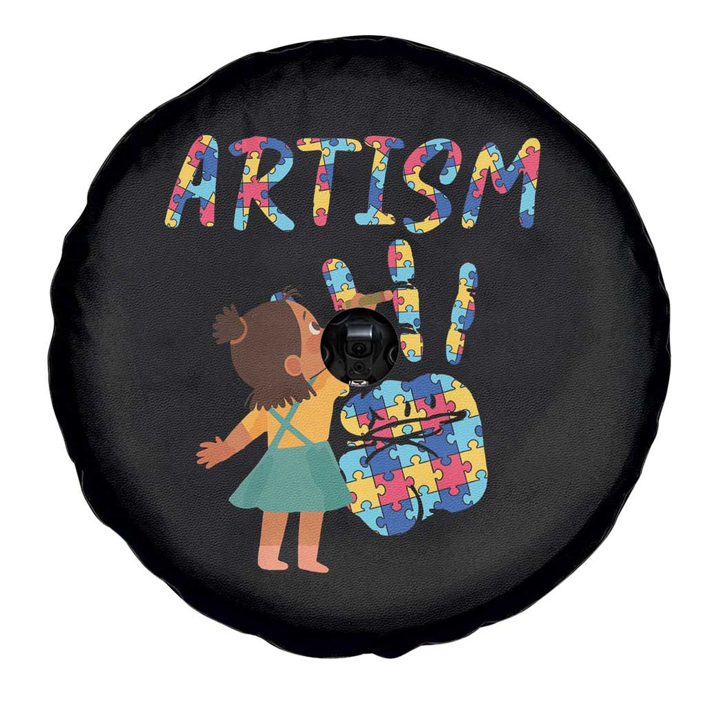 Autism Awareness Spare Tire Cover Artism Puzzle Girls Women Artist Autistic TS09 Print Your Wear