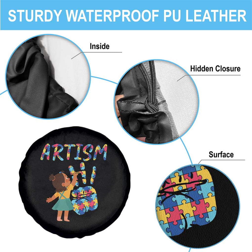 Autism Awareness Spare Tire Cover Artism Puzzle Girls Women Artist Autistic TS09 Print Your Wear