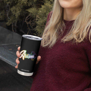 Autism Awareness Tumbler Cup Artism Artist Autistic Rainbow Puzzle Aesthetic TS09 Print Your Wear