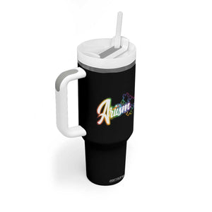 Autism Awareness Tumbler With Handle Artism Artist Autistic Rainbow Puzzle Aesthetic TS09 Print Your Wear