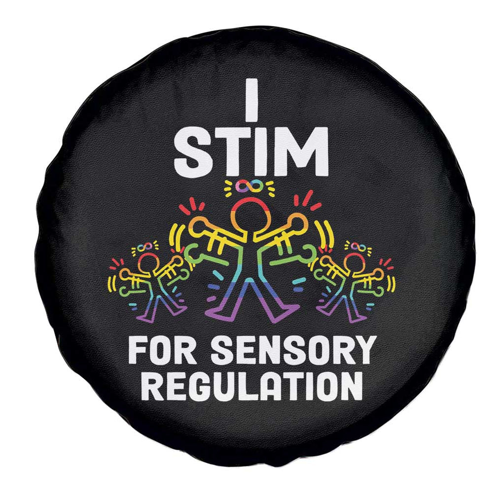 Autism Awareness Spare Tire Cover I Stim For Sensory Regulation TS09 Print Your Wear