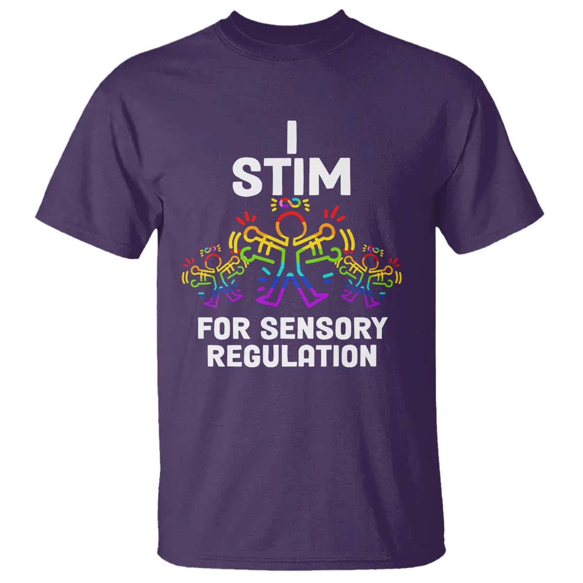 Autism Awareness T Shirt I Stim For Sensory Regulation TS09 Purple Printyourwear