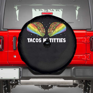 Tacos Lover LGBT Pride Spare Tire Cover Tacos N' Titties Gay Rainbow Proud TS09 Black Print Your Wear