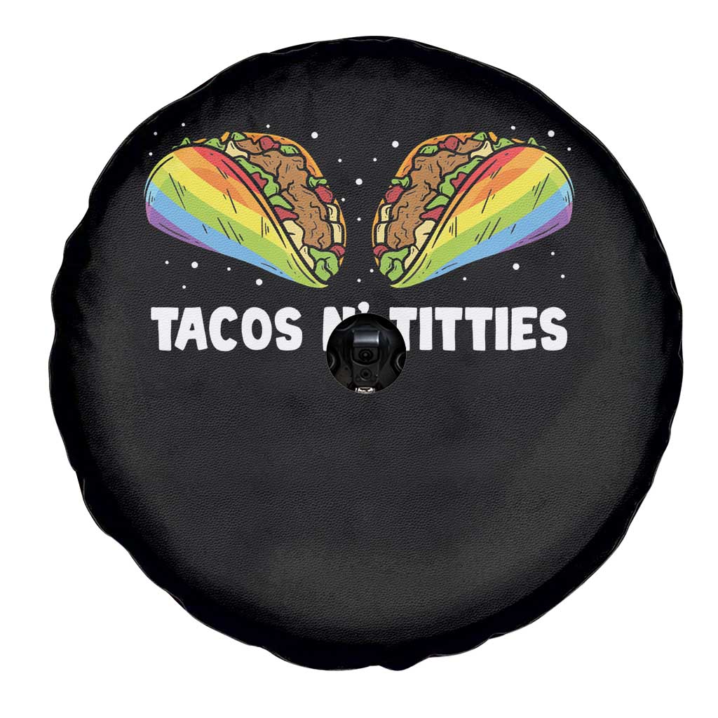 Tacos Lover LGBT Pride Spare Tire Cover Tacos N' Titties Gay Rainbow Proud TS09 Print Your Wear