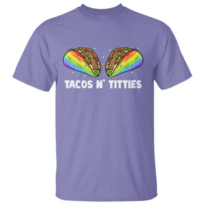 Tacos Lover LGBT Pride T Shirt Tacos N' Titties Gay Rainbow Proud TS09 Violet Print Your Wear