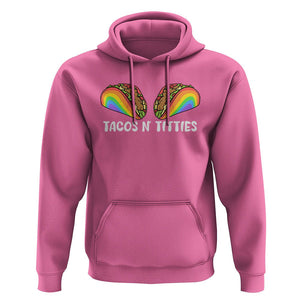 Taco Lover LGBT Pride Hoodie Tacos N' Titties Gay Rainbow Proud Gay TS09 Azalea Print Your Wear