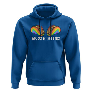 Taco Lover LGBT Pride Hoodie Tacos N' Titties Gay Rainbow Proud Gay TS09 Royal Blue Print Your Wear