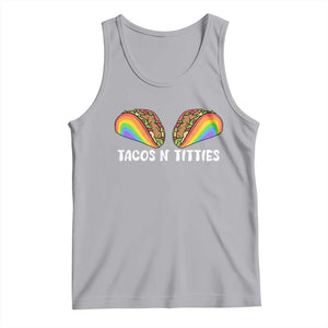 Tacos Lover LGBT Pride Tank Top Tacos N' Titties Gay Rainbow Proud Gay TS09 Athletic Heather Print Your Wear