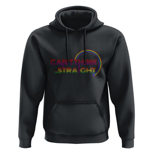 LGBT Pride Hoodie Can't Think Straight Rainbow Gay Lesbian TS09 Black Print Your Wear