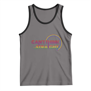 LGBT Pride Tank Top Can't Think Straight Rainbow Gay Lesbian TS09 Deep Heather Black Print Your Wear
