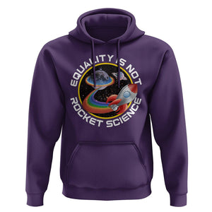 LGBT Pride Hoodie Equality Not Rocket Science Rainbow Planet Outer Space TS09 Purple Print Your Wear