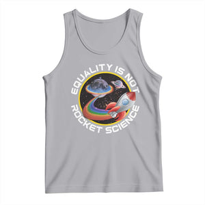 LGBT Pride Tank Top Equality Not Rocket Science Rainbow Planet Outer Space TS09 Athletic Heather Print Your Wear