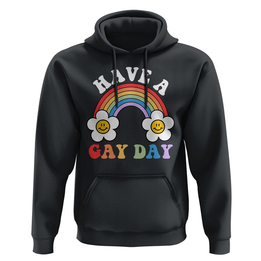 Funny LGBT Pride Hoodie Have A Gay Day Rainbow TS09 Black Print Your Wear