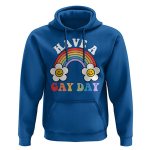 Funny LGBT Pride Hoodie Have A Gay Day Rainbow TS09 Royal Blue Print Your Wear