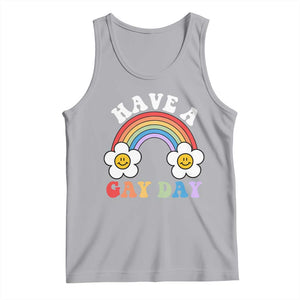Funny LGBT Pride Tank Top Have A Gay Day Rainbow TS09 Athletic Heather Print Your Wear