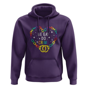 Funny LGBT Pride Hoodie Be Gay Do Crime TS09 Purple Print Your Wear