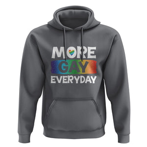 Funny LGBT Pride Hoodie More Gay Everyday TS09 Charcoal Print Your Wear
