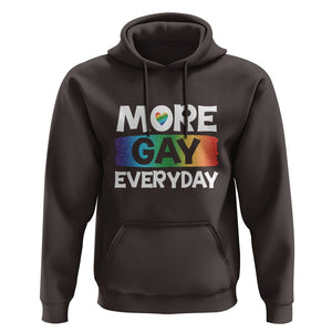 Funny LGBT Pride Hoodie More Gay Everyday TS09 Dark Chocolate Print Your Wear
