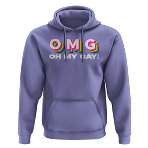 Funny LGBT Pride Hoodie OMG Oh My Gay TS09 Violet Print Your Wear