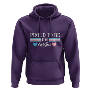 Transgender Pride Hoodie Proud To Be His Mother LGBTQ Trans Flag TS09 Purple Print Your Wear
