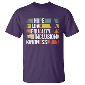 Harris Madam President 2024 T Shirt Peace Love Equality Hope Diversity Kamala Support TS09 Purple Print Your Wear
