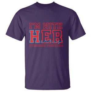 Harris Supporter T Shirt I'm With Her Stronger Together Kamala 2024 TS09 Purple Print Your Wear