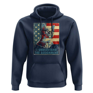 Harris Supporter Hoodie I Understand The Assignment Kamala Childless Cat Ladies TS09 Navy Print Your Wear