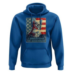Harris Supporter Hoodie I Understand The Assignment Kamala Childless Cat Ladies TS09 Royal Blue Print Your Wear