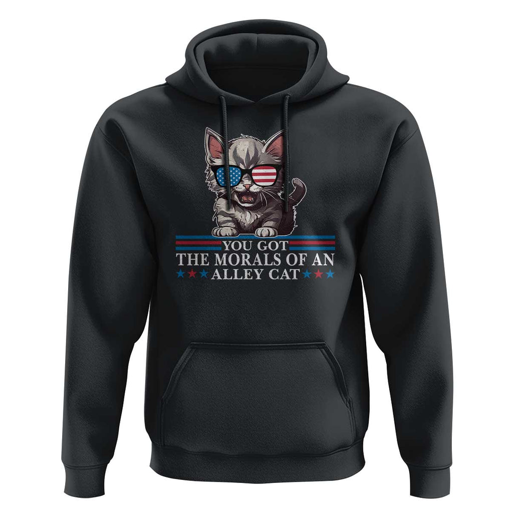 US President Election Debate 2024 Hoodie Morals Of An Alley Cat TS09 Black Print Your Wear