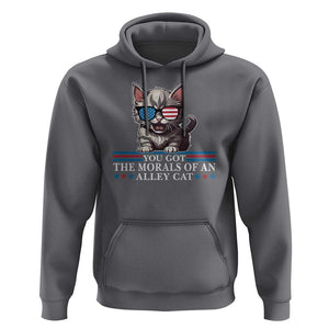 US President Election Debate 2024 Hoodie Morals Of An Alley Cat TS09 Charcoal Print Your Wear