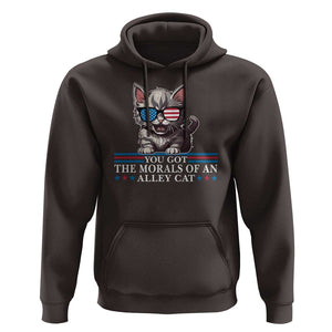 US President Election Debate 2024 Hoodie Morals Of An Alley Cat TS09 Dark Chocolate Print Your Wear