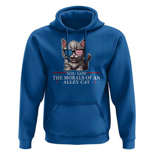 US President Election Debate 2024 Hoodie Morals Of An Alley Cat TS09 Royal Blue Print Your Wear