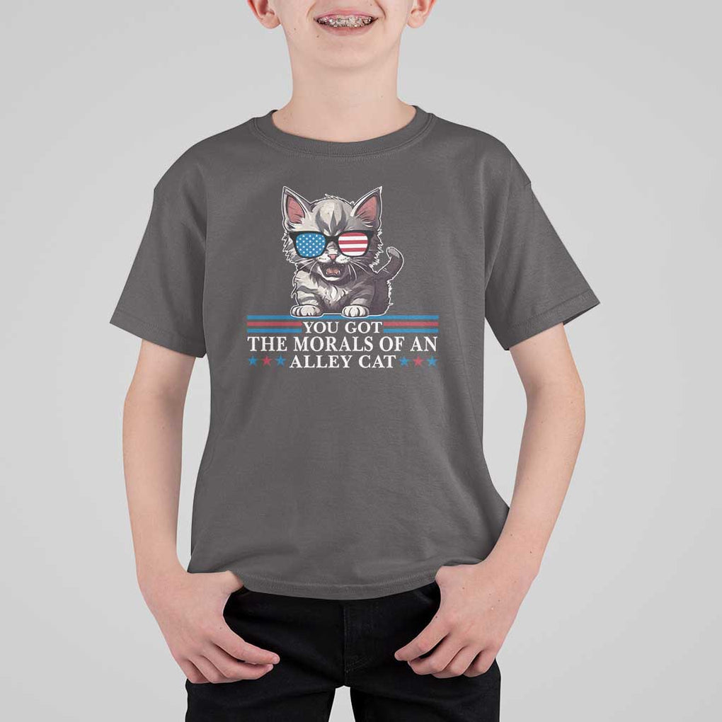 US President Election Debate 2024 T Shirt For Kid Morals Of An Alley Cat TS09 Dark Chocolate Print Your Wear