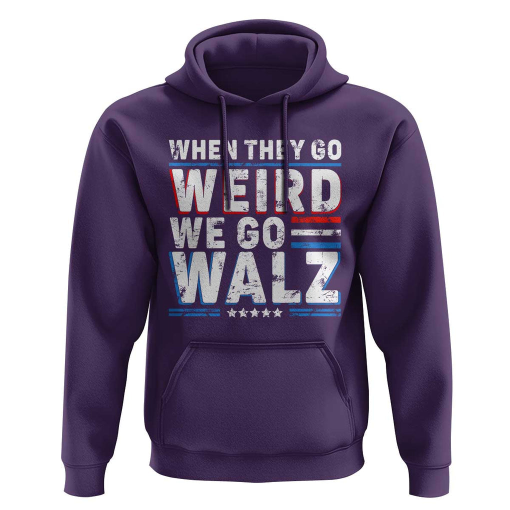 Harris Walz 2024 Hoodie When They Go Weird We Go Walz TS09 Purple Print Your Wear