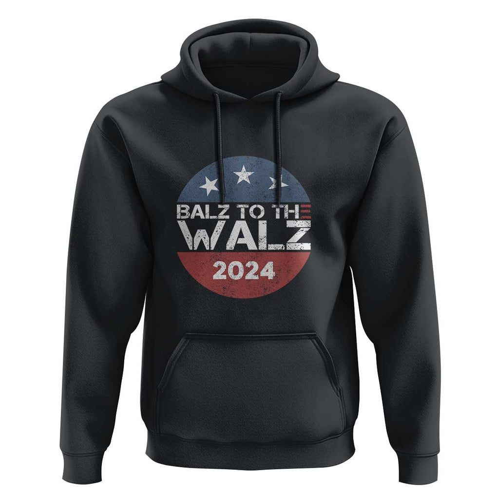 Tim Walz 2024 Hoodie Balz To The Walz Kamala Support TS09 Black Print Your Wear