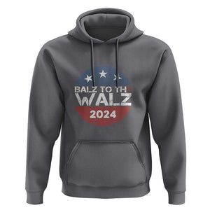 Tim Walz 2024 Hoodie Balz To The Walz Kamala Support TS09 Charcoal Print Your Wear