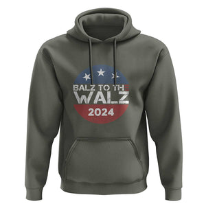 Tim Walz 2024 Hoodie Balz To The Walz Kamala Support TS09 Military Green Print Your Wear