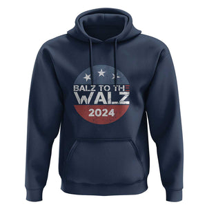 Tim Walz 2024 Hoodie Balz To The Walz Kamala Support TS09 Navy Print Your Wear