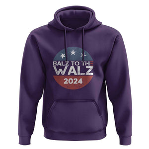 Tim Walz 2024 Hoodie Balz To The Walz Kamala Support TS09 Purple Print Your Wear