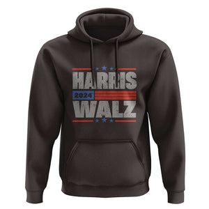 Harris Waltz 2024 Hoodie Kamala Support US President Election TS09 Dark Chocolate Print Your Wear