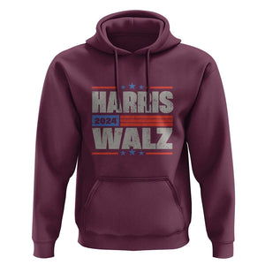 Harris Waltz 2024 Hoodie Kamala Support US President Election TS09 Maroon Print Your Wear