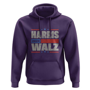 Harris Waltz 2024 Hoodie Kamala Support US President Election TS09 Purple Print Your Wear