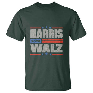 Harris Waltz 2024 T Shirt Kamala Support US President Election TS09 Dark Forest Green Print Your Wear