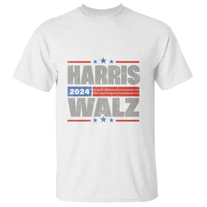 Harris Waltz 2024 T Shirt Kamala Support US President Election TS09 White Print Your Wear