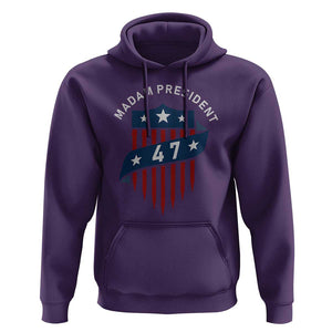 Harris Supporter Hoodie Madam President 47 Kamala 2024 TS09 Purple Print Your Wear